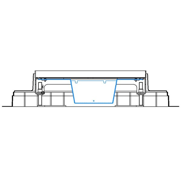 Produktbild UBD 320 326  -  Steckdoseneinsatz vertikal für 2x7 FLF, leer